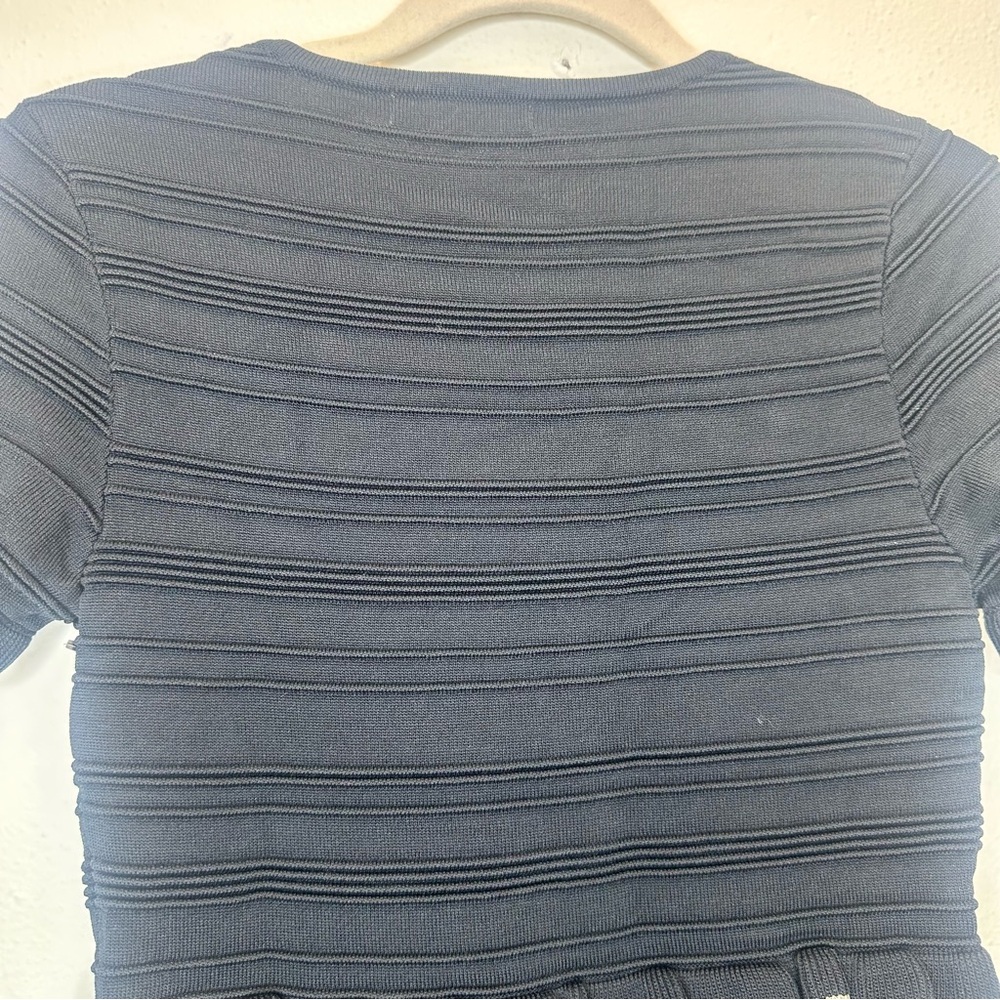 PARKER LENNY KNIT RUFFLED COCKTAIL DRESS Size XSmall - Picture 9 of 14